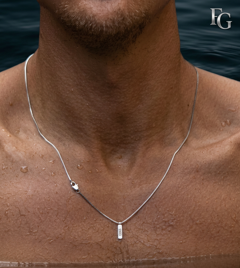 Men's "Memorial" Series - Specially Designed Engraved Pendant by FG