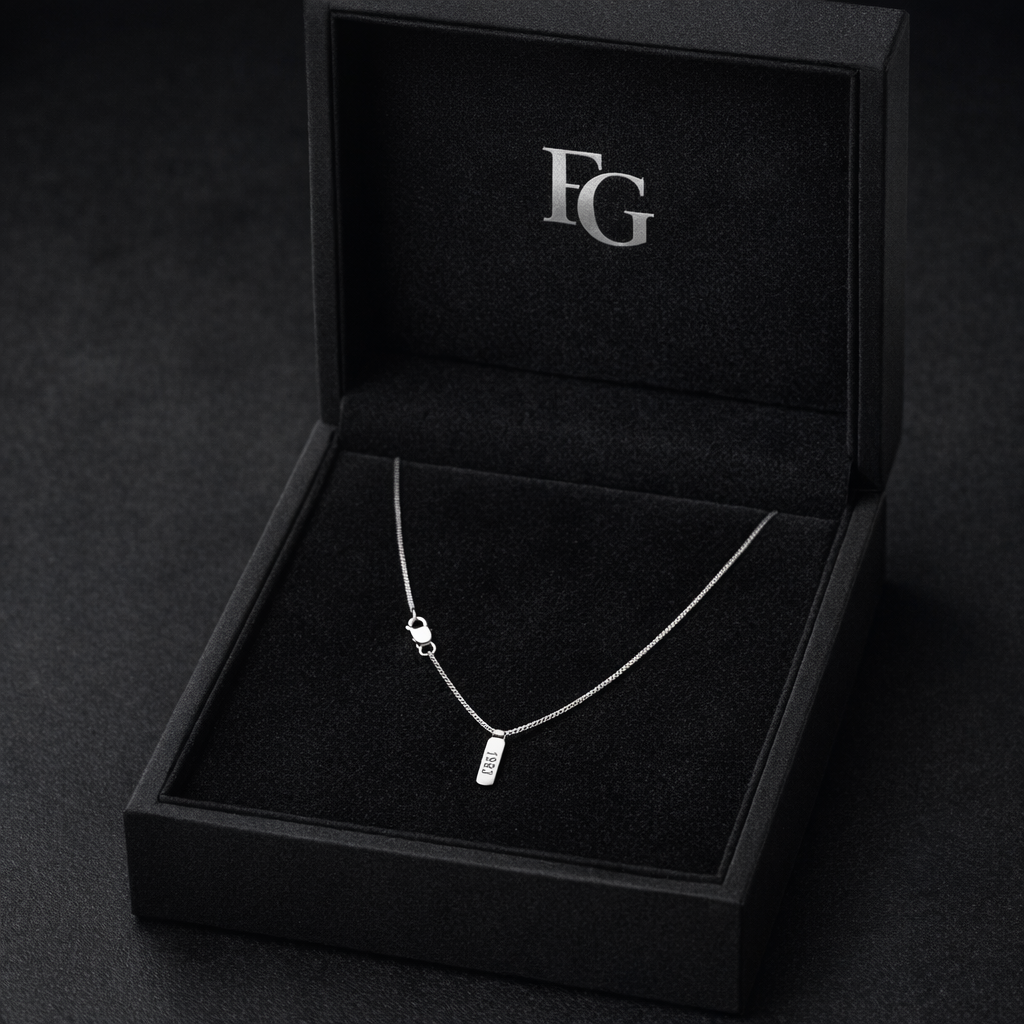 Men's "Memorial" Series - Specially Designed Engraved Pendant by FG