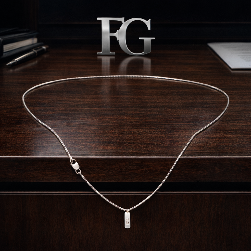 Men's "Memorial" Series - Specially Designed Engraved Pendant by FG